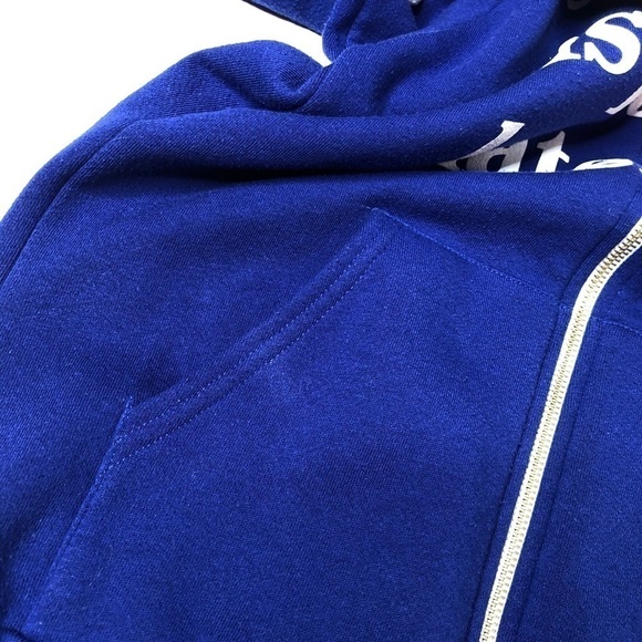 RARE Original CTFxC Is For Haters Blue Heart Zipup Fleece Lined Hoodie Sweater - Picture 9 of 13